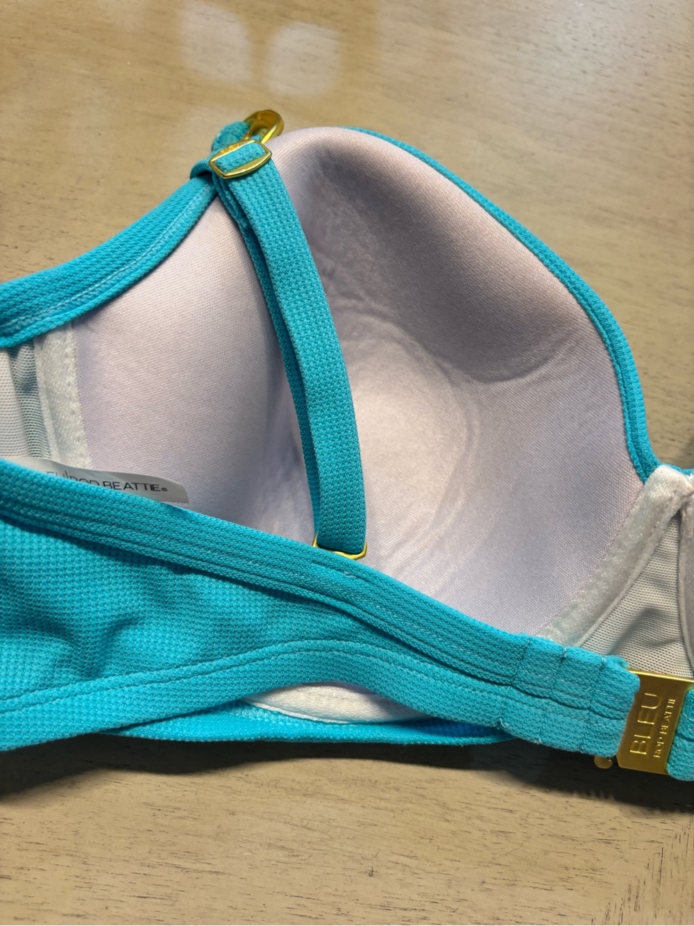 Bleu Rod Beattie Bright Turquoise Underwire Bikini Top - Picture 4 of 9